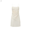 SWAYING 24 Early Spring Silk Suspender Skirt SW-SW25PS2L02-BAI White SW25PS2L02